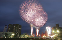 Yunokawa Hot Spring Resort Fireworks Display